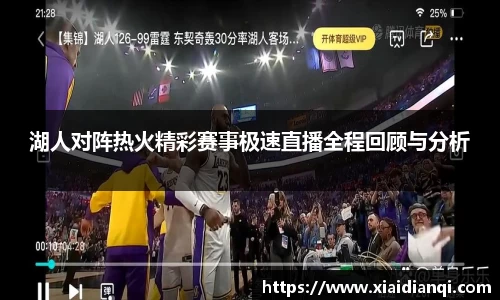湖人对阵热火精彩赛事极速直播全程回顾与分析
